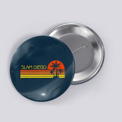 Sunset Palm Tree San Diego Baseball Grand Slam Button