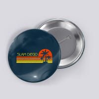 Sunset Palm Tree San Diego Baseball Grand Slam Button