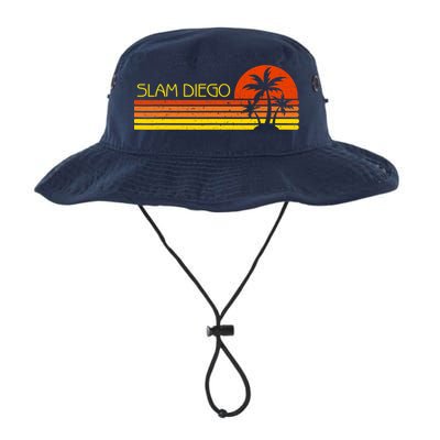 Sunset Palm Tree San Diego Baseball Grand Slam Bucket Hat