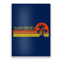 Sunset Palm Tree San Diego Baseball Grand Slam Poster