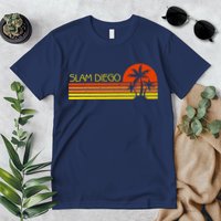 Sunset Palm Tree San Diego Baseball Grand Slam Premium T-Shirt