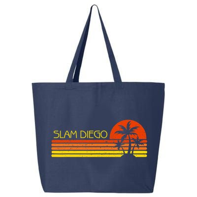 Sunset Palm Tree San Diego Baseball Grand Slam 25L Jumbo Tote