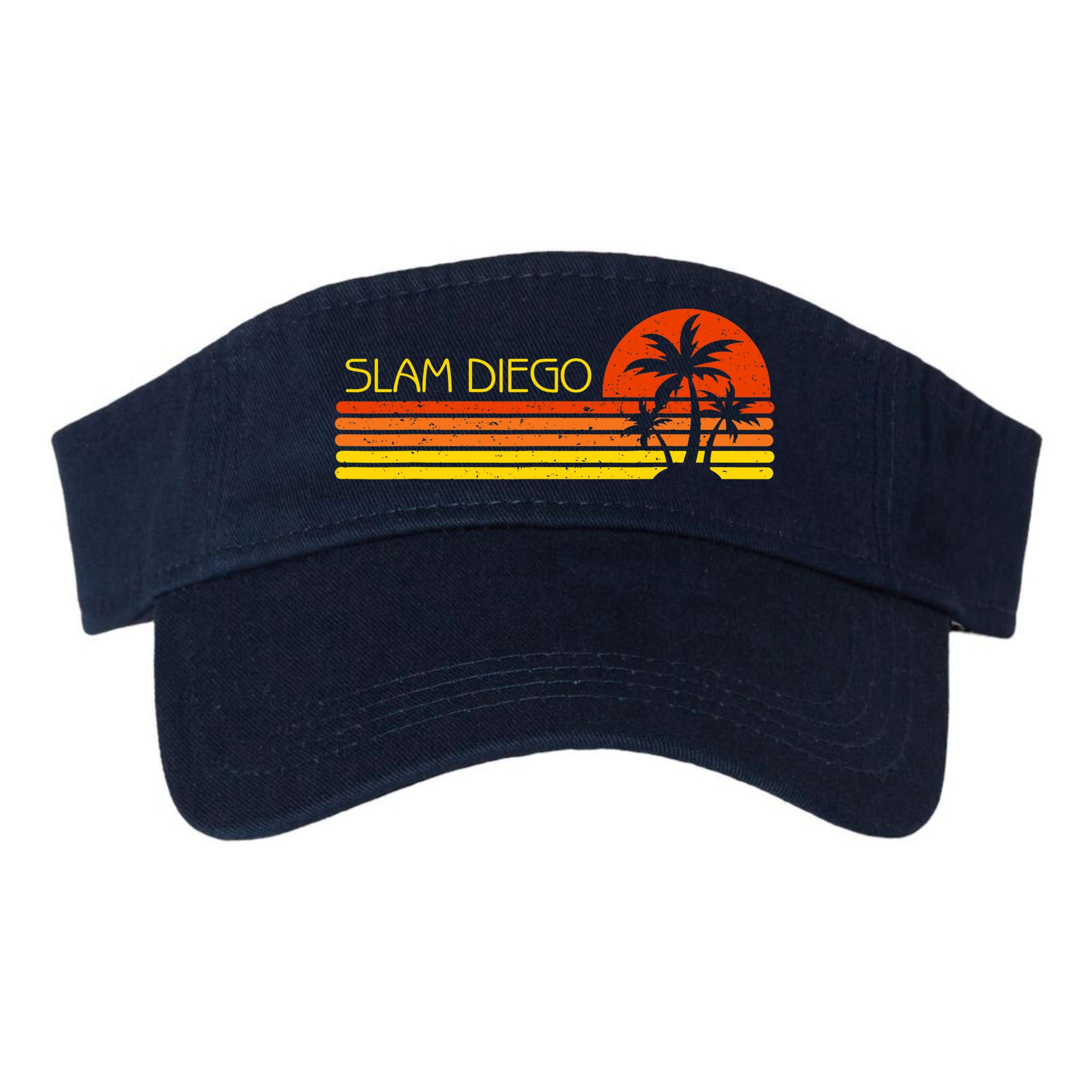 Sunset Palm Tree San Diego Baseball Grand Slam Visor
