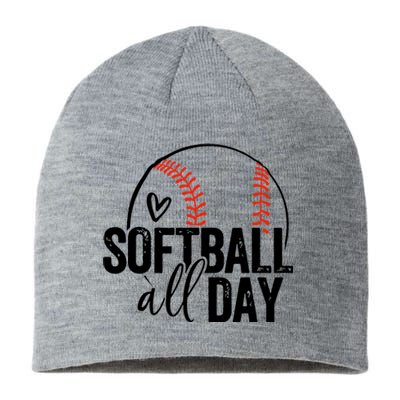 Softball Player Teen Girl Women Softball Lover Sustainable Beanie