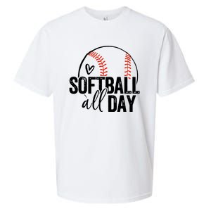 Softball Player Teen Girl Women Softball Lover Sueded Cloud Jersey T-Shirt