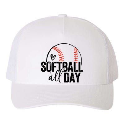 Softball Player Teen Girl Women Softball Lover Yupoong Adult 5-Panel Trucker Hat