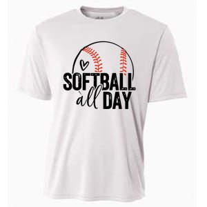 Softball Player Teen Girl Women Softball Lover Cooling Performance Crew T-Shirt