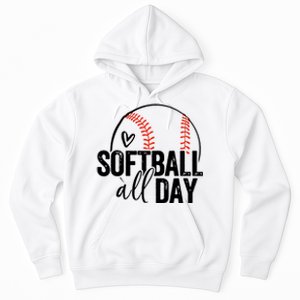 Softball Player Teen Girl Women Softball Lover Hoodie