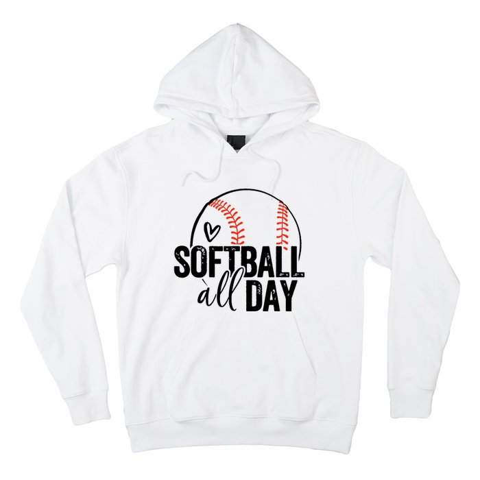 Softball Player Teen Girl Women Softball Lover Hoodie