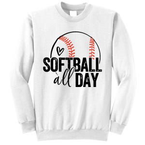 Softball Player Teen Girl Women Softball Lover Sweatshirt