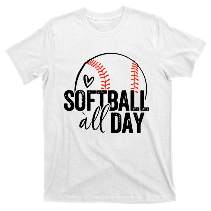 Softball Player Teen Girl Women Softball Lover T-Shirt