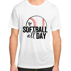 Softball Player Teen Girl Women Softball Lover Adult ChromaSoft Performance T-Shirt