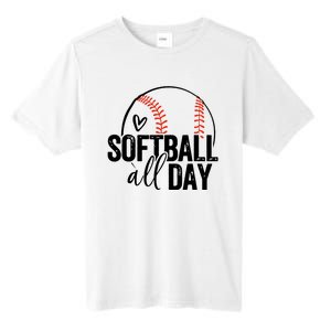 Softball Player Teen Girl Women Softball Lover Tall Fusion ChromaSoft Performance T-Shirt