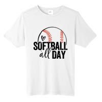 Softball Player Teen Girl Women Softball Lover Tall Fusion ChromaSoft Performance T-Shirt