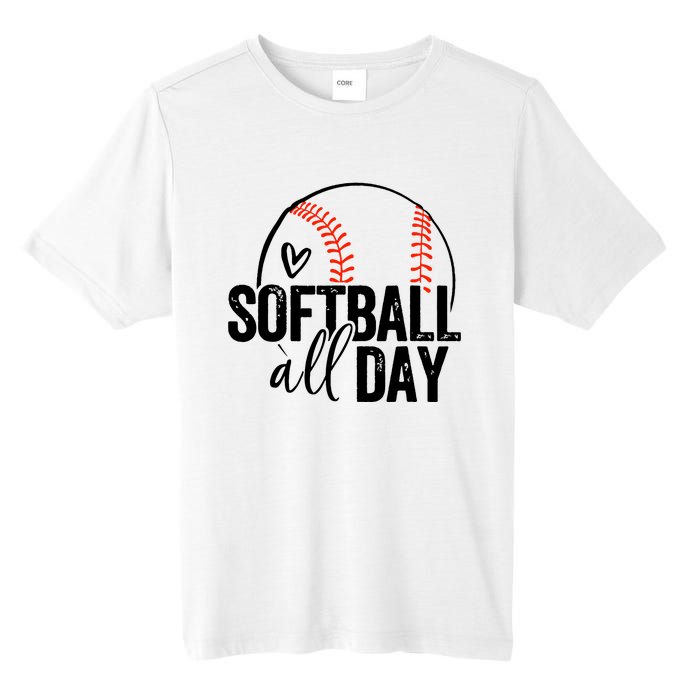 Softball Player Teen Girl Women Softball Lover Tall Fusion ChromaSoft Performance T-Shirt