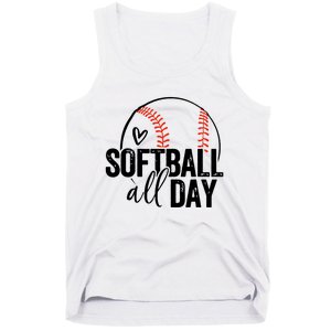 Softball Player Teen Girl Women Softball Lover Tank Top