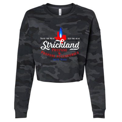 Strickland Propane Taste The Meat Not The Heat Cropped Pullover Crew