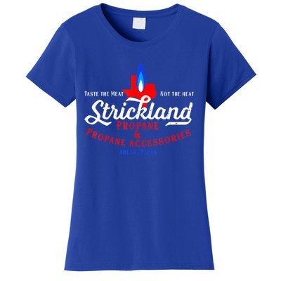 Strickland Propane Taste The Meat Not The Heat Women's T-Shirt