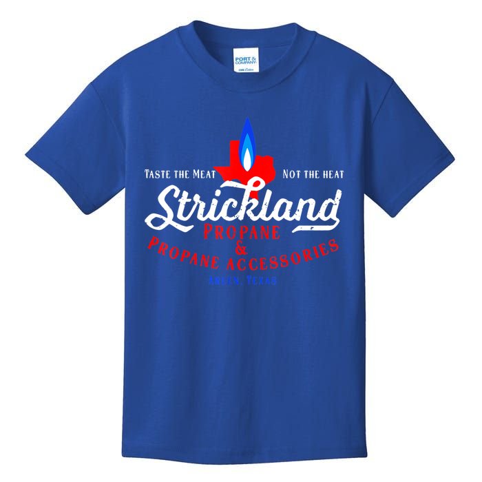 Strickland Propane Taste The Meat Not The Heat Kids T-Shirt