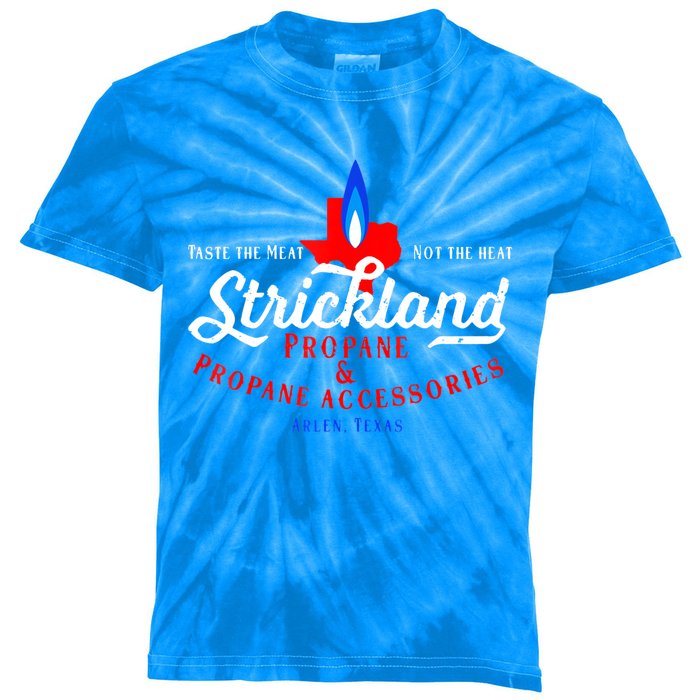 Strickland Propane Taste The Meat Not The Heat Kids Tie-Dye T-Shirt