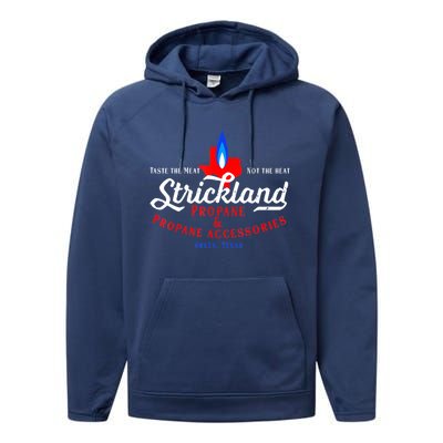 Strickland Propane Taste The Meat Not The Heat Performance Fleece Hoodie