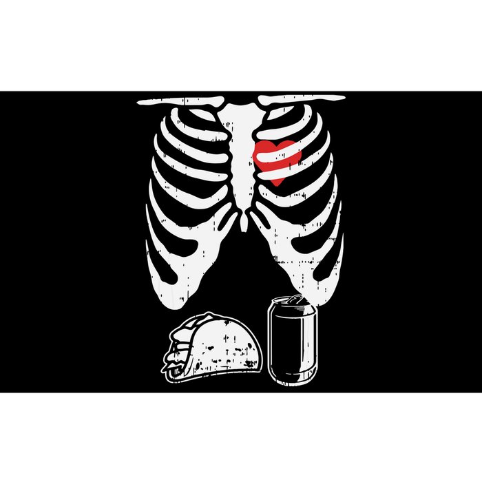 Skeleton Pregnancy Taco Beer Xray Halloween Soon Dad. Bumper Sticker