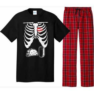 Skeleton Pregnancy Taco Beer Xray Halloween Soon Dad. Pajama Set