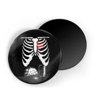 Skeleton Pregnancy Taco Beer Xray Halloween Soon Dad. Magnet