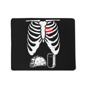 Skeleton Pregnancy Taco Beer Xray Halloween Soon Dad. Mousepad