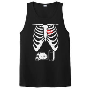 Skeleton Pregnancy Taco Beer Xray Halloween Soon Dad. PosiCharge Competitor Tank