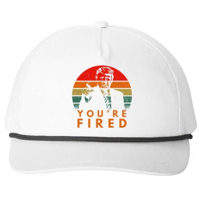 Sunset President Trump Victory 2024 Biden YouRe Fired Snapback Five-Panel Rope Hat