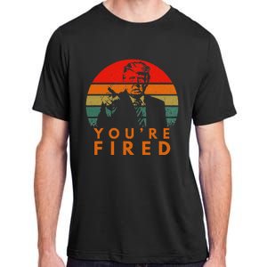 Sunset President Trump Victory 2024 Biden YouRe Fired Adult ChromaSoft Performance T-Shirt