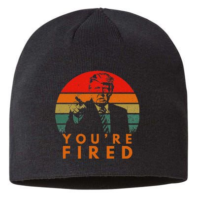 Sunset President Trump Victory 2024 Biden YouRe Fired Sustainable Beanie