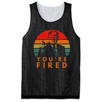 Sunset President Trump Victory 2024 Biden YouRe Fired Mesh Reversible Basketball Jersey Tank