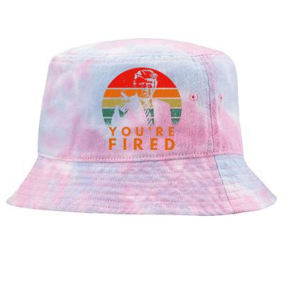 Sunset President Trump Victory 2024 Biden YouRe Fired Tie-Dyed Bucket Hat