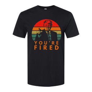 Sunset President Trump Victory 2024 Biden YouRe Fired Softstyle CVC T-Shirt