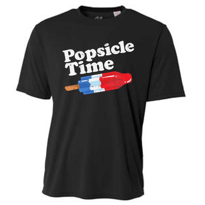 Summer Popsicle Time Funny Bomb Retro 80s Pop Vacation Gift Cooling Performance Crew T-Shirt