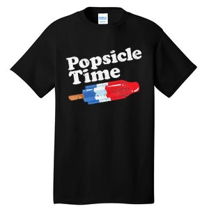 Summer Popsicle Time Funny Bomb Retro 80s Pop Vacation Gift Tall T-Shirt