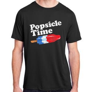 Summer Popsicle Time Funny Bomb Retro 80s Pop Vacation Gift Adult ChromaSoft Performance T-Shirt