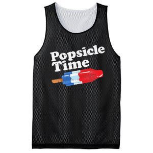 Summer Popsicle Time Funny Bomb Retro 80s Pop Vacation Gift Mesh Reversible Basketball Jersey Tank