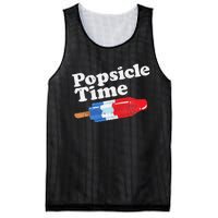 Summer Popsicle Time Funny Bomb Retro 80s Pop Vacation Gift Mesh Reversible Basketball Jersey Tank