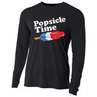 Summer Popsicle Time Funny Bomb Retro 80s Pop Vacation Gift Cooling Performance Long Sleeve Crew