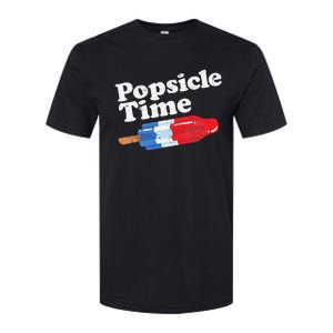 Summer Popsicle Time Funny Bomb Retro 80s Pop Vacation Gift Softstyle CVC T-Shirt