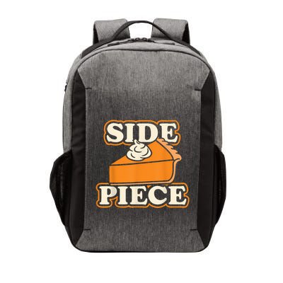 Side Piece Thanksgiving Pumpkin Pie Funny Friendsgiving Joke Vector Backpack