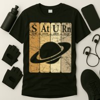 Saturn Periodic Table Elements Saturn Planet Space Nerd T-Shirt