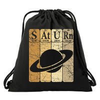 Saturn Periodic Table Elements Saturn Planet Space Nerd Drawstring Bag