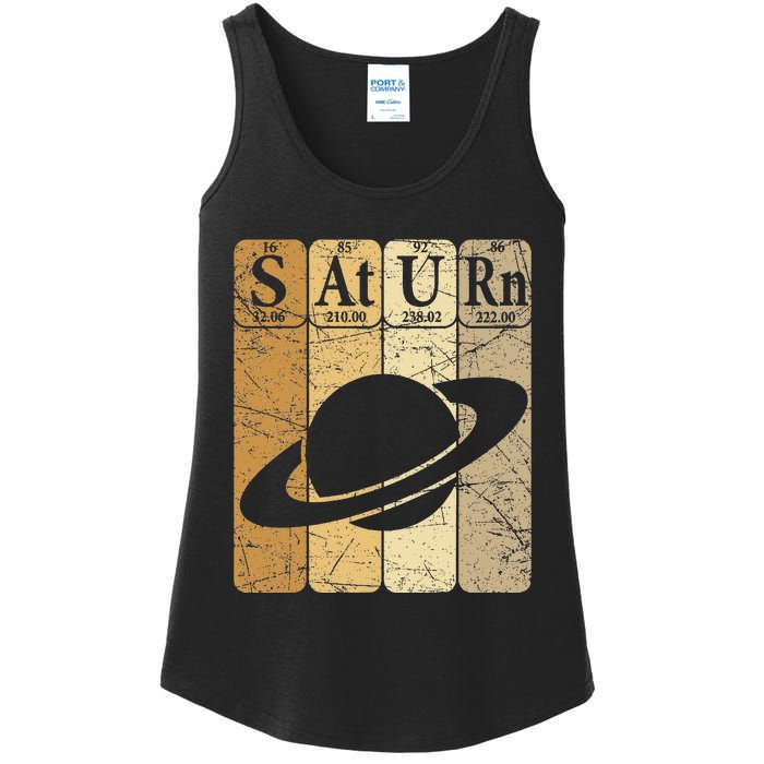 Saturn Periodic Table Elements Saturn Planet Space Nerd Ladies Essential Tank