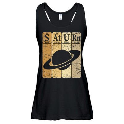 Saturn Periodic Table Elements Saturn Planet Space Nerd Ladies Essential Flowy Tank