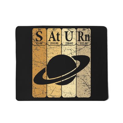 Saturn Periodic Table Elements Saturn Planet Space Nerd Mousepad