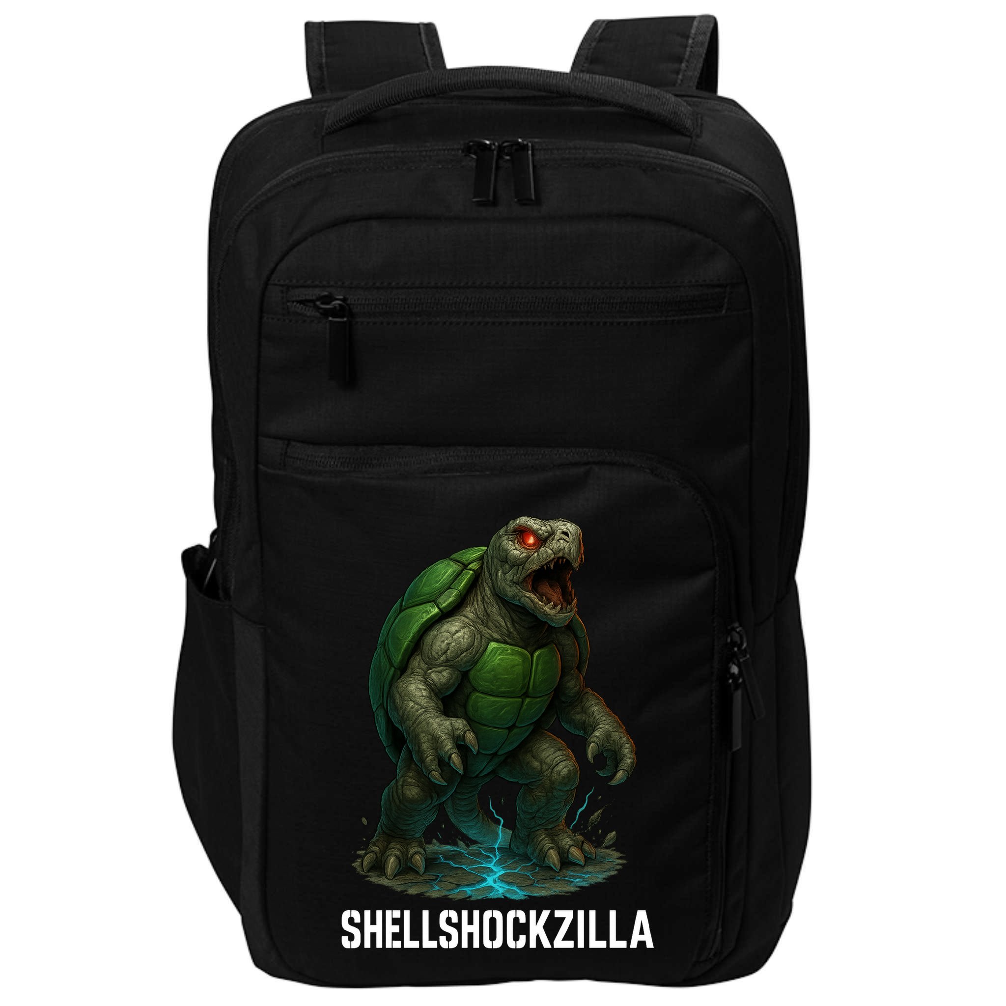 Shellshockzilla Parody Turtle Impact Tech Backpack